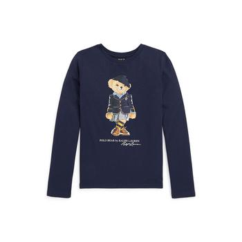 Ralph Lauren | Big Girls Polo Bear Long Sleeve T-shirt商品图片,7折