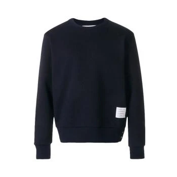 推荐Thom Browne 男士海军蓝条纹装饰套头卫衣 MJT085A-03377-415商品