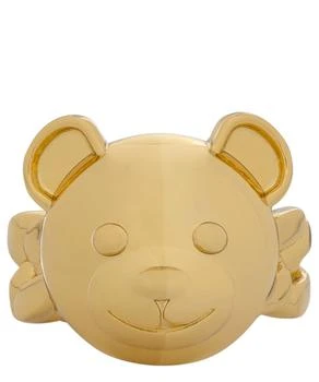 推荐Moschino Teddy Bear Logo-Engraved Chain Ring商品