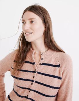 女装Madewell, Madewell | Pembury Henley Mockneck Sweater in Stripe商品图片 5.5折