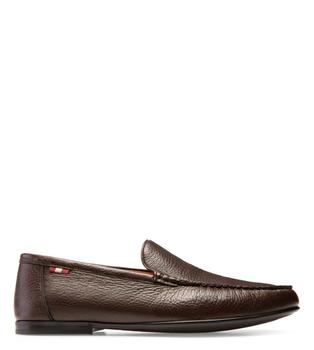 推荐NEW Bally Craxon Men's 6231423 Coffee Leather Loafers商品