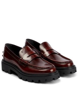 ugg豆豆鞋, Tod's | Platform leather penny loafers商品图片 