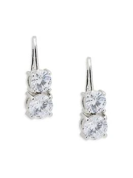 Shashi | Manchester Sterling Silver & Cubic Zirconia Drop Earrings,商家Saks OFF 5TH,价格¥227