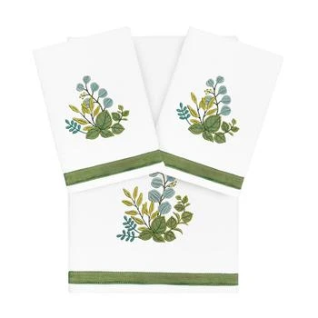 Linum Home Textiles | Textiles Turkish Cotton Botanica Embellished Fingertip Towel Set, 2 Piece,商家Macy's,价格¥225