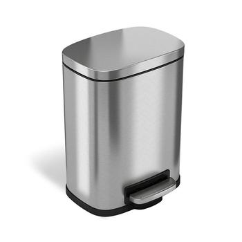 商品Halo | 5 L / 1.32 Gal Premium Stainless Steel Step Trash Can,商家Macy's,价格¥411图片
