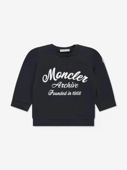 Moncler | Baby Boys Logo Sweatshirt in Navy,商家Childsplay Clothing,价格¥1403