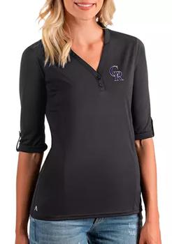 女式mlb裤子, Antigua® | Women's MLB Colorado Rockies Accolade V-Neck Top商品图片 