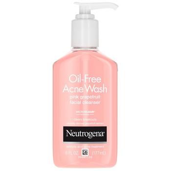Neutrogena | Oil-Free Pink Grapefruit Acne Facial Cleanser Pink Grapefruit商品图片,独家减免邮费