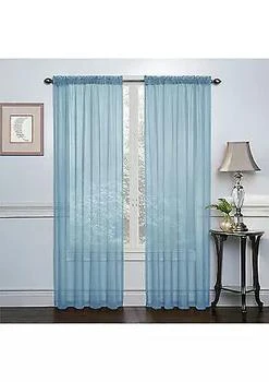 GoodGram | GoodGram Home 2 Pack Ultra Luxurious Semi Sheer Voile Curtains - 56 in. W x 84 in. L,商家Belk,价格¥114