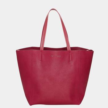 celine tote, [二手商品] Celine | Celine Red Horizontal Cabas Leather Tote Bag商品图片 9折