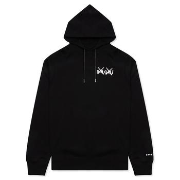 推荐Sacai x Kaws Embroidery Hoodie - Black/White商品