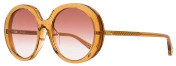 Chloé | Chloe Women's Esther Oval Sunglasses CH0007SA 001 Orange 56mm商品图片,4.4折