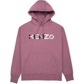Kenzo | Multicolored Logo Oversize Hoodie - Blackcurrant商品图片,额外8.5折, 额外八五折