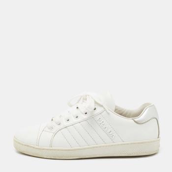 [二手商品] Prada | Prada Sport White Leather Low-Top Sneakers Size 36商品图片,6.8折, 满1件减$100, 满减