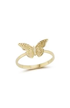 Ember Fine Jewelry | 14K Gold Butterfly Ring,商家Nordstrom Rack,价格¥1997