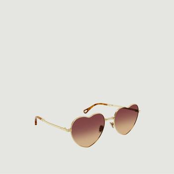 chloe太阳镜怎么样, Chloé | Sunglasses heart metal Milane Gold CHLOÉ商品图片 