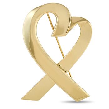 推荐Tiffany & Co. 18K Yellow Gold Heart Brooch商品