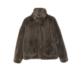 推荐BERENICE More Faux Fur Jacket - Khaki商品