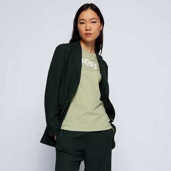 推荐BOSS Women's Elogo T-Shirt - Light/Pastel Green商品