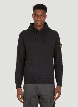 推荐Compass Patch Hooded Sweatshirt in Black商品