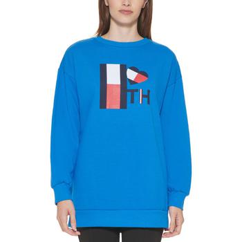 Tommy Hilfiger | Tommy Hilfiger Womens Printed Comfy Sweatshirt商品图片,4.8折, 独家减免邮费