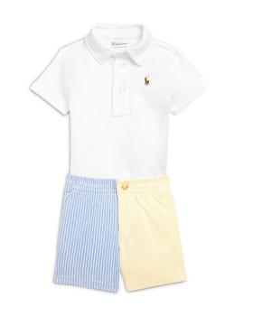 Ralph Lauren | Boys' Soft Cotton Polo Shirt & Mesh Shorts Set - Baby商品图片,独家减免邮费