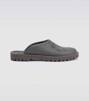 Gucci | GG rubber slippers商品图片,