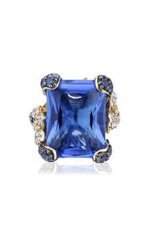 商品Anabela Chan | Anabela Chan - Women's 18k Gold and Rhodium Vermeil Blue Cinderella Ring - Yellow - US 5 - Moda Operandi - Gifts For Her,商家Moda Operandi,价格¥16447图片
