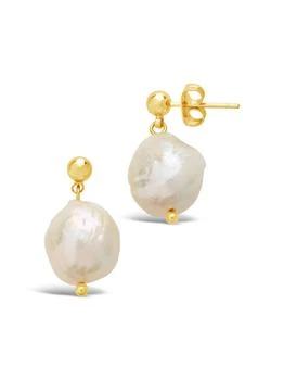 Sterling Forever | Large Baroque Pearl Drop Studs,商家Premium Outlets,价格¥349
