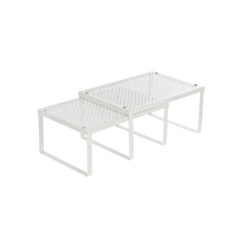 BreeBe | Set of 2 Stackable and Expandable Spice Racks Oatmeal Beige,商家Premium Outlets,价格¥287