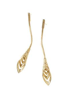 商品John Hardy | Bamboo Long 18K Yellow Gold Drop Earrings,商家Saks Fifth Avenue,价格¥18092图片
