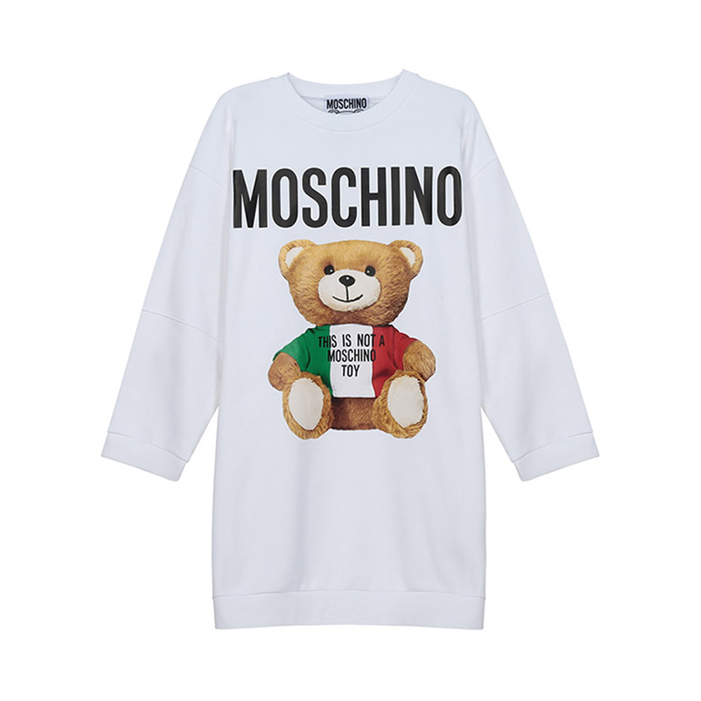 冬装莫斯奇诺卫衣, Moschino | MOSCHINO 女白色女士卫衣/帽衫 EV0415-0527-1001商品图片 独家减免邮费
