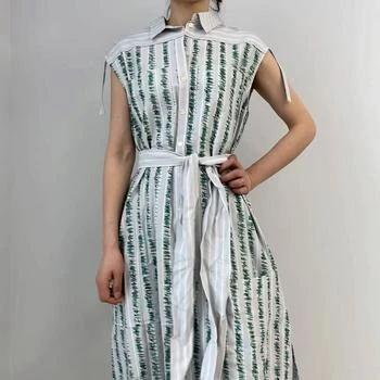 Burberry | Ladies Scribble Stripe Cotton Shirt Dress 6折, 满$200减$10, 满减