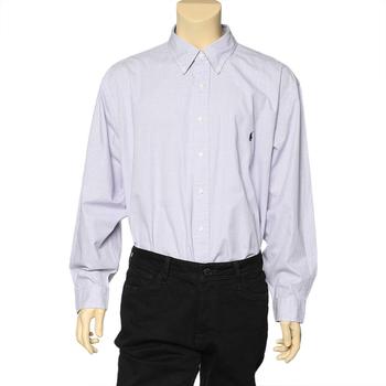 ralph lauren purple label, [二手商品] Ralph Lauren | Ralph Lauren Purple Checkered Cotton Button Front Shirt 3XB商品图片 6.6折