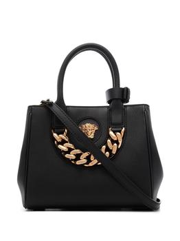范思哲女包皮箱, Versace | Versace Women's  Black Leather Handbag商品图片 9.7折