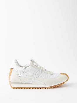 Loewe | Flow Runner shell and suede trainers商品图片,