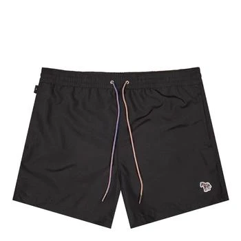 推荐Paul Smith Zebra Logo Swim Shorts - Black商品