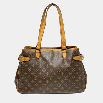 [二手商品] Louis Vuitton | Louis Vuitton Brown Canvas Monogram Batignolles Horizontal Tote Bag商品图片,