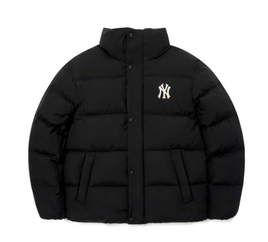 【享贝家】MLB 字母Logo印花立领长袖羽绒服 男女同款 黑色 3ADJB0526-50BKS,价格$141.74