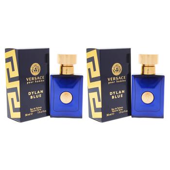 范思哲香水真假, Versace | Dylan Blue by Versace for Men - 1 oz EDT Spray - Pack of 2商品图片 8.3折