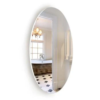 Simplie Fun | Frameless Beveled Wall Mounted Bathroom Mirror,商家Premium Outlets,价格¥684