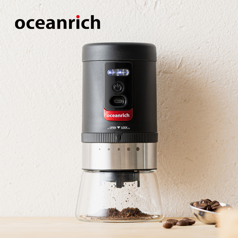 商品oceanrich | 【国内直发】欧新力奇/oceanrich 电动咖啡磨豆机USB充电小型便携式粉碎器研磨机 歐/欧新立奇 黑色,商家Delicacy Master's Kitchen,价格¥450图片