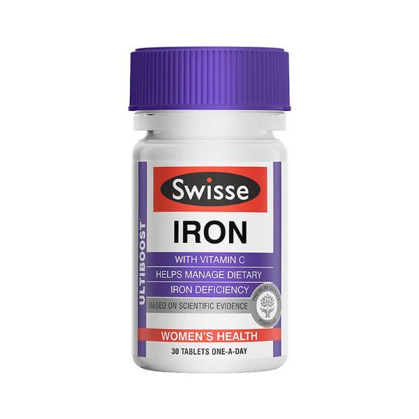 商品Swisse Iron补铁片30粒铁元素片缺铁性贫血补血图片