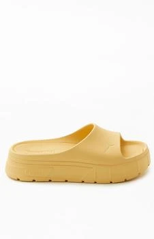 推荐Women's Beige Mayze Stack Injex Slide Sandals商品