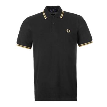 Fred Perry | Fred Perry Twin Tipped Polo Shirt - Black / Champagne商品图片,