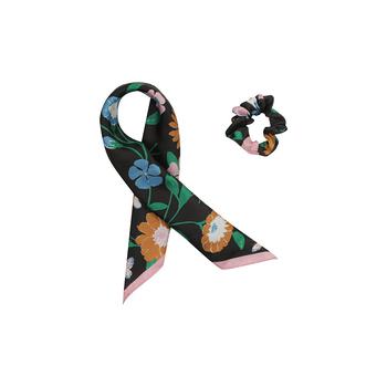Kate Spade | Women's Floral Garden Hair Tie and Bandana Scarf Set, 2 Piece商品图片,