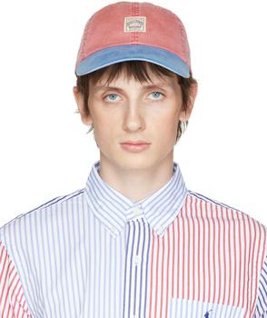 拉夫劳伦帽子好用吗, Ralph Lauren | Red & Blue Long-Bill Cap商品图片 