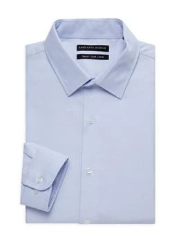 Saks Fifth Avenue | Trim Fit Textured Dress Shirt,商家Saks OFF 5TH,价格¥239