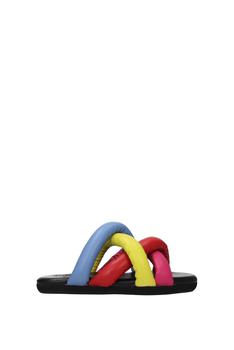 商品Moncler | Slippers and clogs jw anderson Leather Multicolor,商家Wanan Luxury,价格¥1618图片