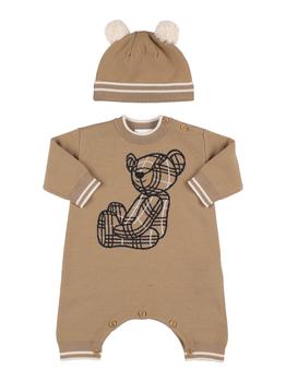Embroidered Wool Blend Romper & Hat product img